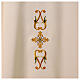 Chasuble broderie relief vert or croix s2