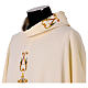 Chasuble with gold and green relief embroidery with crosses s4