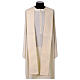 Chasuble with gold and green relief embroidery with crosses s8