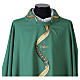 Chasuble with wavy pattern and embroidered crosses s3