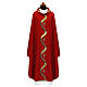 Chasuble with wavy pattern and embroidered crosses s12