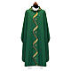 Chasuble motif ondulé croix brodée s5
