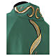 Chasuble with wavy pattern and embroidered crosses s7