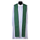 Chasuble with wavy pattern and embroidered crosses s14