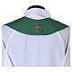 Chasuble with wavy pattern and embroidered crosses s16