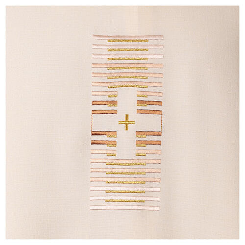 Casulla motivo rectangular líneas y cruces 2