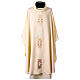 Casulla motivo rectangular líneas y cruces s1