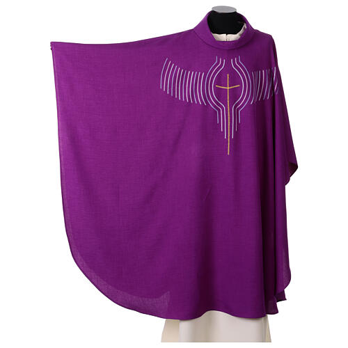 Chasuble croix détails passementerie 3