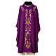 Chasuble with grape and wheat embroidery with gold thread s1