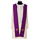 Chasuble with grape and wheat embroidery with gold thread s10