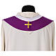 Chasuble with grape and wheat embroidery with gold thread s12