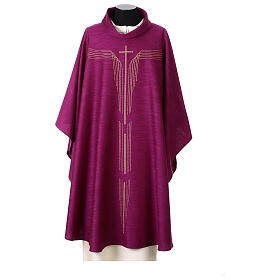 Chasuble with stylised golden crucifix