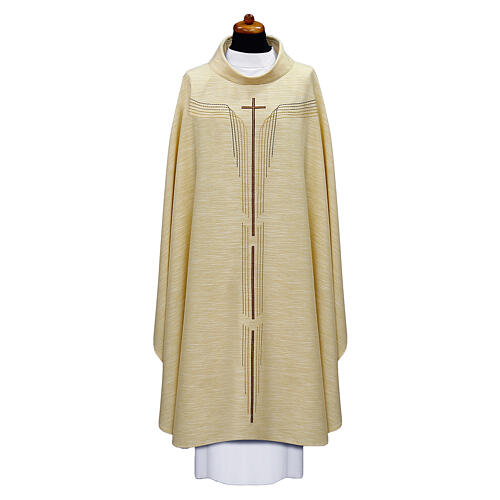 Chasuble with stylised golden crucifix 6