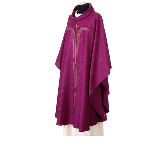 Casulla crucifijo estilizado oro 3
