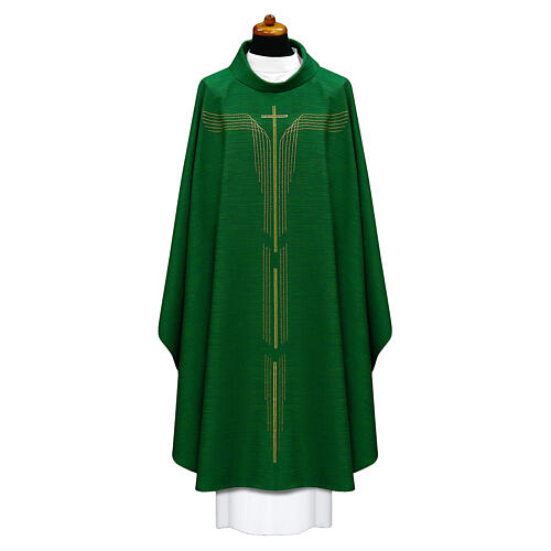 Chasuble crucifix stylisé or 7