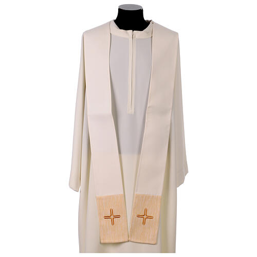 Chasuble with stylised crosses and stripes 9
