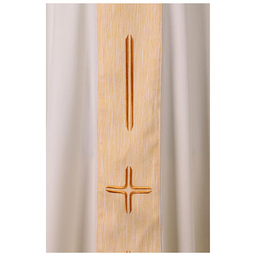 Chasuble with stylized crosses and stripes 9