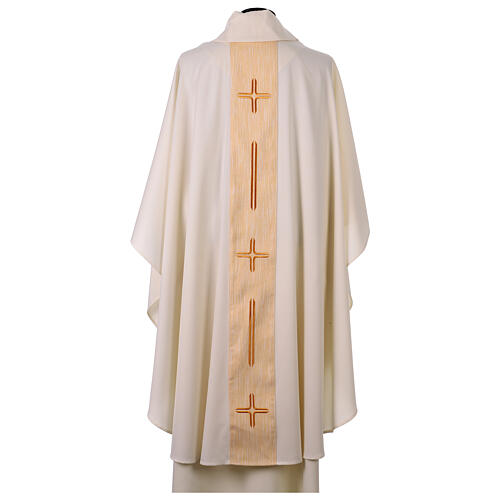 Chasuble with stylized crosses and stripes 11