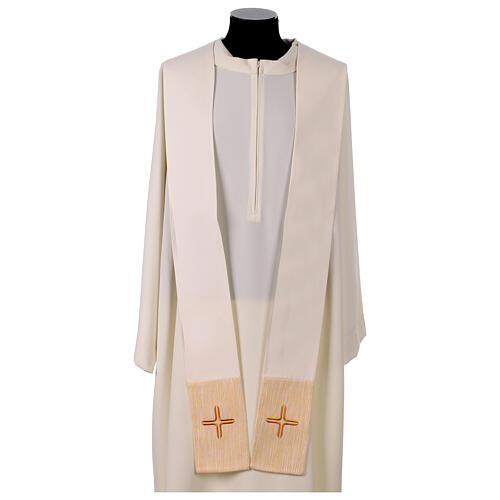 Chasuble with stylized crosses and stripes 13