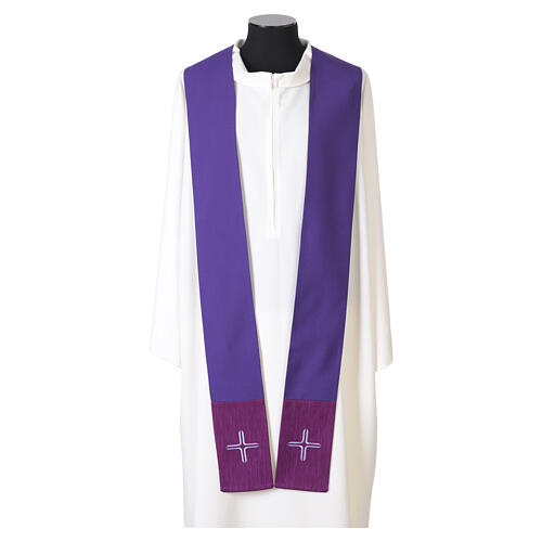 Chasuble with stylized crosses and stripes 14