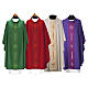 Chasuble with stylized crosses and stripes s1
