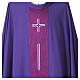Chasuble with stylized crosses and stripes s10