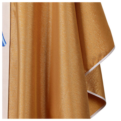 Gold chasuble with Holy Family and star 4