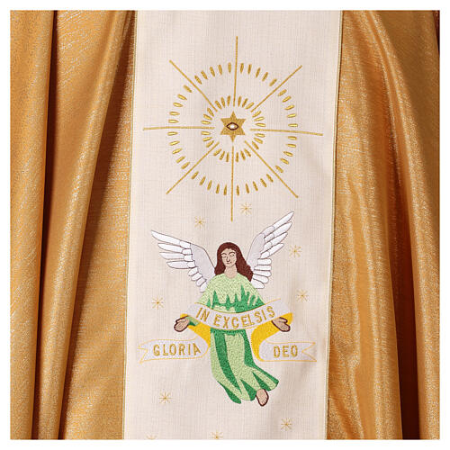 Gold chasuble with Holy Family and star 7
