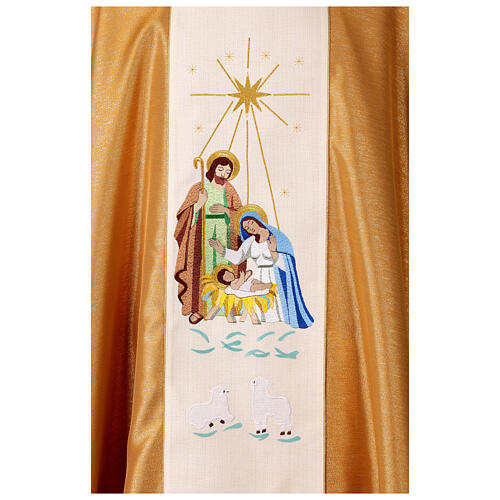 Gold Chasuble with Holy Family and Star 2