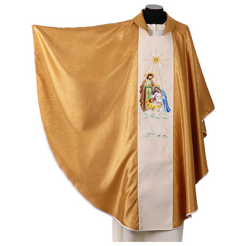 Gold Chasuble with Holy Family and Star 3