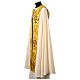Cope with golden fabric and embroidered crosses, white alb s3