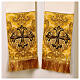 Cope with golden fabric and embroidered crosses, white alb s9
