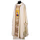 Ivory hand-painted silk chasuble, Jesus the Good Shepherd by Vebi Confezioni s3