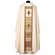 Ivory hand-painted silk chasuble, Jesus the Good Shepherd by Vebi Confezioni s6