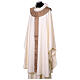 White silk chasuble with silk pallium by Vebi Confezioni s3