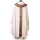 White silk chasuble with silk pallium by Vebi Confezioni s5