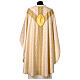 Ivory-coloured silk damask chasuble, hand-painted Good Shepherd by Vebi Confezioni s5
