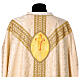 Ivory-coloured silk damask chasuble, hand-painted Good Shepherd by Vebi Confezioni s8