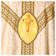 Chasuble ivoire damas en soie Jésus Bon Pasteur peint à la main Vebi Confezioni s6