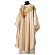Ivory silk damask chasuble with hand-painted Good Shepherd, Vebi Confezioni s3