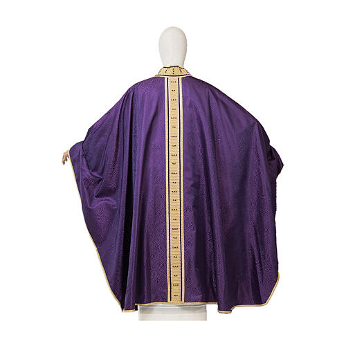 Chasuble soie croix Tau Vebi Confezioni 11