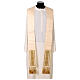 Ivory silk chasuble with Tau cross Vebi Confezioni s12