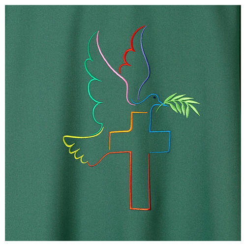 Chasuble colombe paix fil coloré Vebi Confezioni 3