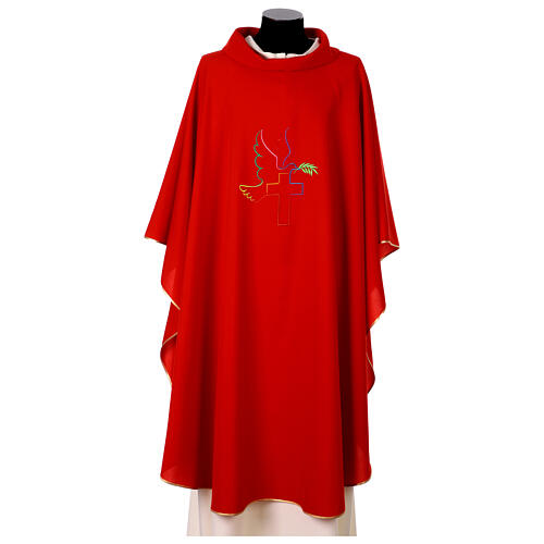 Chasuble colombe paix fil coloré Vebi Confezioni 4