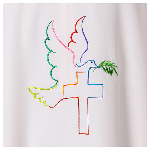 Chasuble colombe paix fil coloré Vebi Confezioni 7