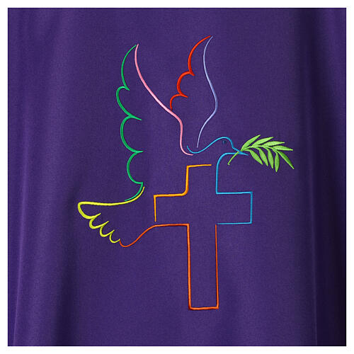 Chasuble colombe paix fil coloré Vebi Confezioni 9