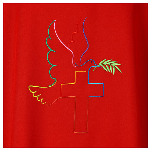 Chasuble Dove of Peace with Colored Thread Vebi Confezioni 5