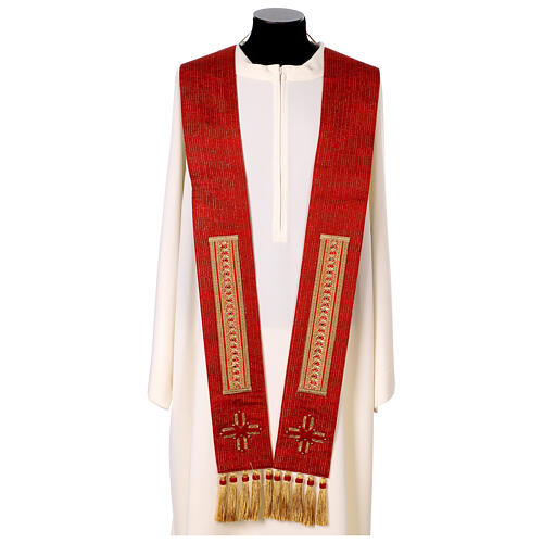 Stole in Silk and Wool with Velvet Trim Inserts Vebi Confezioni 5