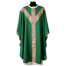 Chasuble by Vebi Confezioni with Italian mosaic Y-shaped galloon