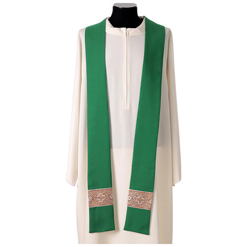 Chasuble by Vebi Confezioni with Italian mosaic Y-shaped galloon 12